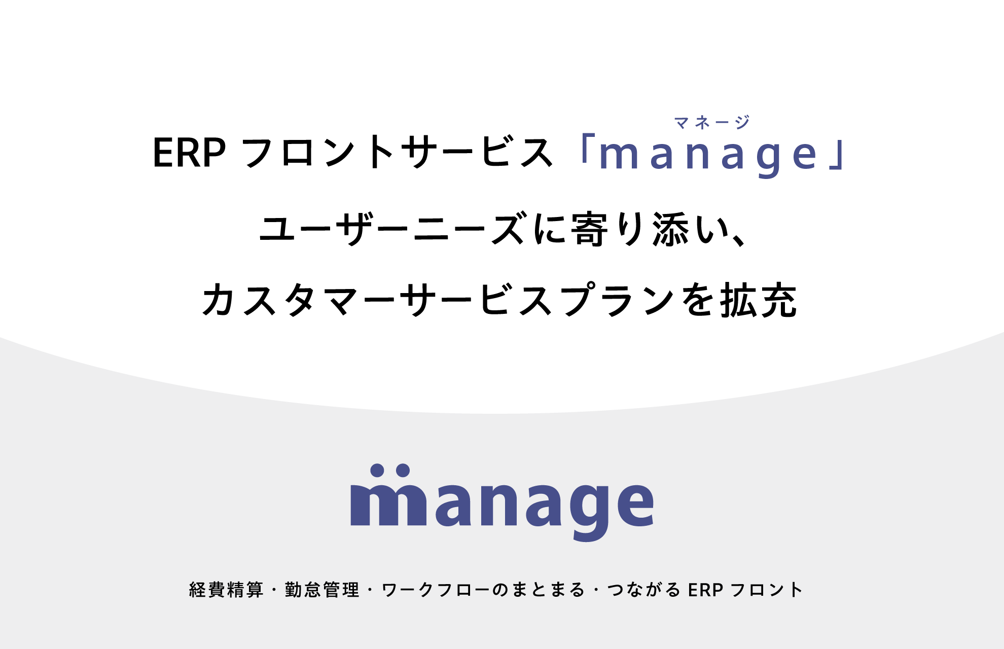 manageカスタマーサービスを拡充